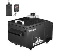 Low Lie Fog Machine, 1200W Water Based Fog Machine with Wireless Remote Control, DMX 512, Manual Control, Ideal for Wedding, Halloween, Party, DJ and Performance