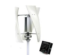 Low Noise 10000W Home Vertical Wind Energy Turbine Generator Kit 12V 24V 48V Coreless Low RPM Upright Windmill with Controller