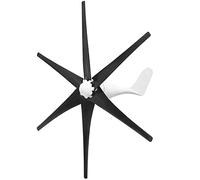 Low Noise 3000W 12V Home Wind Power System with Charge Controller, Turbine Generator Kit Renewable Energy, Marine Use(48V,Black)