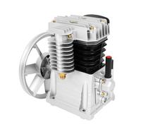 Low Noise Air Compressor Pump Head 3HP Twin Cylinder Piston Compressor 420L/min 960RPM Oil Lubricated for Industrial Workshop Automotive Repair Construction