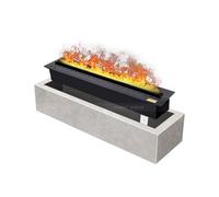 Low Noise Electric Fireplace, Recessed Electric Fireplace with Intelligent Flame Color LED Light, Touch Screen, Remote Control for Bedroom(1200mm)