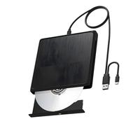 Low-Noise External Media Drive with Type-C USB for Broad Computer Compatibility Fast External Disc Drive for Laptops Compact Lightweight Disc Player Recorder