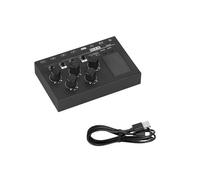 Low Noise MX5 Single Channel Stereo Sound Mixer Line 6.35mm/3.5mm LED Display Meter Club Studio Low Noise Line Expert