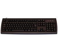 Low noise, non-reflective black USB keyboard