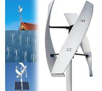Low Noise Vertical Wind Turbine, 3 Phase AC Energy Generator for Home Use, Compatible with 12V, 24V, 48V, and 220V Systems