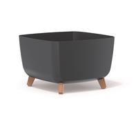 Low Planter Flower Pot with Legs Insert Square Decorative Indoor Outdoor 3 Sizes