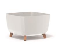 Low Planter Flower Pot with Legs Insert Square Decorative Indoor Outdoor 3 Sizes