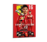 Low Poly Charles Leclerc Low Poly Charles Leclerc 5 Canvas Wall Art Decor Living Room Modern Family Bedroom 24x36inch(60x90cm) Frame-style