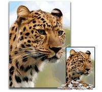 Low Poly Panther Pc Adults Jigsaw Puzzle Wooden Jigsaw Puzzles Home Activity for Holidays Birthdays And Family Game Nights 1000 PCS(75x50cm)