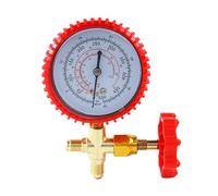 Low Pressure AC Gauge, Brass Air Conditioning Manometer With Sealed Valve, For R134a Charging And Leak Detection