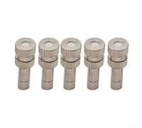 Low Pressure Brass Misting Nozzles Designed for Garden Sprinkling and Cooling, Nozzles with Precise Orifice and 6mm Diameter Connector, 10pcs (0.5mm)