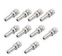 Low Pressure Misting Nozzle Brass Atomizing Spray Heads for Garden Hose Quick Connect Design for Cooling Humidification Dust Removal 10 Pieces 0.8mm（0.0315in）