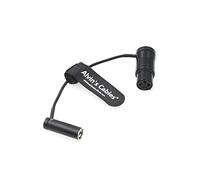 Low-Profile 3-Pin Mini-XLR MALE to Full Size XLR Female Audio Cable for BMPCC 4K 6K Camera Video Assist Original Connector Colored Alvin’s Cables Black 5 Inches|13cm