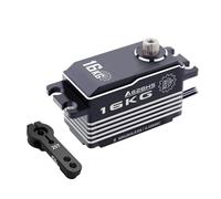 Low Profile Brushless Servo A62BHM A62BHS Super Speed 16KG Programmable Steering Servo 1Pcs(A62BHS 16kg Servo)