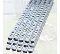 Low Profile Channel Drain Garden Yard Trench Drain System Shallow Flow Grating Gutter 15 pcs 2.0M (78.8in) - 35/50/70/100/150mm Options Building Materials