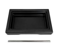 Low Profile Drip Tray (Heat Resistant) And Long Stainless Steel Tube Fits Gaggia Classic E24, PRO,EVO