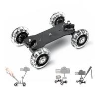 Low Profile for Tripod, Low Profile Tripod Head for DSLR Camera, Camcorder, Tripod, Monopod, Trolley for DSLR Camera on Ultra Silent Wheels, Maximum Load: 10kg