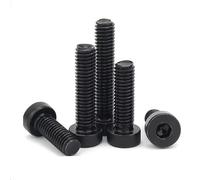 Low Profile Hex Head Screws M3M8 Grade 8 SteelThin Cap Bolt 510pcs M4x6mm Flat Hex Drive Short Profile Fasteners for DIY and Repairs