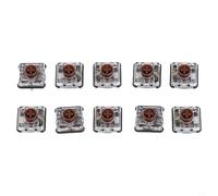 Low Profile Linear Tactile Switches for Mechanical Keyboards, Silent 50g Actuation, 1353 Thin Keys Compatible with SteelSeries Varmilo, 10 Pack(Brown)
