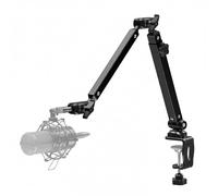 Low Profile Microphone Arm - Adjustable Mic Stand Desk with Sturdy Desk Mount, Foldable Mic Boom Arm, Professional Microphone Desk Stand for Podcast,Studio & Streaming (80CM)