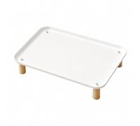 Low-Profile Raised Bowl Stand, White, Extra Large