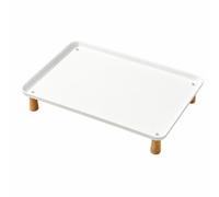 Low-Profile Raised Bowl Stand, White, Super Large