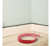 Low Profile Shower Floor Strip for Contemporary Bathrooms Designed to Contain Water Without Visual Disruption (transparent)