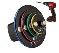 Low Profile Socket Adapter- 4 Pieces magneticDrive Converter | Atchet Wrench adapterKit Turns A Cordless Drill Into A magneticPower Wrench with A Triangular Pry Bar. The magneticTool Holds Socket