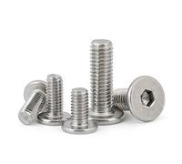 Low Profile Thin Head Stainless Steel Bolts Hex Head 10-60mm - M6 12mm / 50