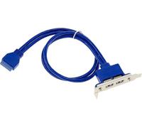 KALEA-INFORMATIQUE Low Profile USB 3.0 5G bracket with 2 type A ports. For connection to internal 19-pin USB3 motherboard port