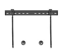 Low Profile Wall-Mounted TV Stand for 26-80 Inch Flat Screen TVs, Anti-Dropping Corners & Double Hooks, Sturdy Fixed Bracket, Space-Sing Floor TV Stand