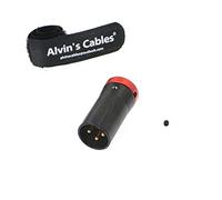 Low-Profile XLR 3 Pin Male Connector Original Plug for Audio Devices Alvin’s Cables Red