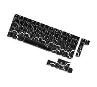 Low Profiled Keycap Set Featuring Side Print Illuminating 74pcs Keycaps For Switches Mechanical Keyboards 6.25U Spacebar Star Rain Theme Keycaps