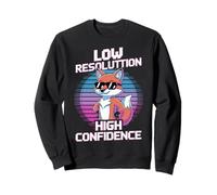 Low Resolution High Confidence Fox Funny Sweatshirt