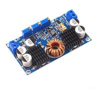 Low Ripple Blue 10A Automatic Boost Voltage Regulator Module 5V-32V Input 1V-30V Output with Replaceable Fuse for Solar Panel Car Notebook Power Conversion