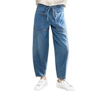 Low Rise Jeans Straight Leg - Stretchy Denim Jeans for Women Blue
