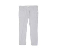Low-rise women's trousers Tom Tailor Tapered relaxed Blanc 34x28