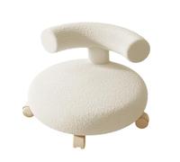 Low Rolling Stool with Backrest Short Lightweight Rolling Seat on Wheels MultiUse Rounol for Housework & Living Room Easy to Move Silent Design