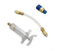 Low Side Quick Hit 30ml Injector for For R134a, Perfect for Home and Office AC Systems, Professional Tool with 1/4 Inch SAE Compatibility