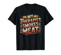 Low Slow BBQ Smoker Therapist Funny Husband Humor T-Shirt