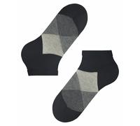 Burlington Men's Clyde M Sn Cotton Low-Cut Patterned 1 Pair Trainer Socks, Black 3002, 6.5-11