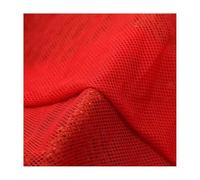 Low-Stretch Mesh Fabric 100x155cm (1pc) - Breathable Knitted Cloth for Mosquito Nets, T-Shirts, Sportswear, DIY Crafts (20 Colors)(Red)