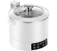 Low Sugar Rice Cooker 3L, Adjustable 5 Speed, Easy-to-Clean, Ideal for Family Cooking, Includes Low Carb Rice Steamer Basket for Healthy Meals