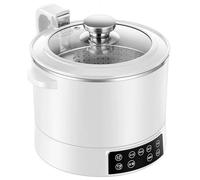 Low Sugar Rice Cooker 3l, Automatic Lifting Hot Pot With Steamer Basket, 3 Speed Adjustable, Touch Control & Fast Heating, 304 Stainless Steel Liner, 1500w Sugar Removal Rice Cooker For Home white