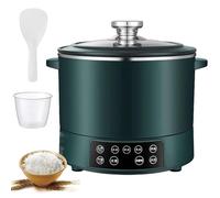 Low Sugar Rice Cooker, 3L Low Carb Rice Cooker, Smart Touch Control & 12H Delay Timer, for Family Use, Weight Loss Diets green