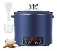 Low Sugar Rice Cooker, 3L Low Carb Rice Cooker, Smart Touch Control & 12H Delay Timer, for Family Use, Weight Loss Diets blue