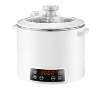 Low Sugar Rice Cooker, 3L Low Carb Rice Steamer with Smart Touch Control & 12H Delay Timer, for Healthy Diets & Family Use white