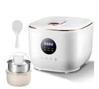 Low Sugar Rice Cooker, 3L Portable Rice Cooker, 5 Cooking Modes, 24-Hour Smart Appointment, 8 Hours Heat Preservation, Non-stick Ceramic Glaze Interior, Removable, for Families with 1-6 People