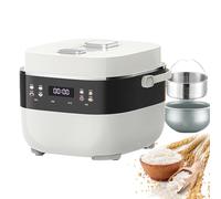 Low Sugar Rice Cooker, 3L Smart Digital with Ceramic Liner & Steamer, Intelligent Touch Control, 8 Functional Menus, 24h Timer, Fast Cooking for Healthy Meals
