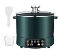 Low Sugar Rice Cooker, Low Carb Rice Steamer Basket 3L, Smart Touch Control & 12H Delay Timer, for Weight Loss Diets, Family Use, Diabetic green